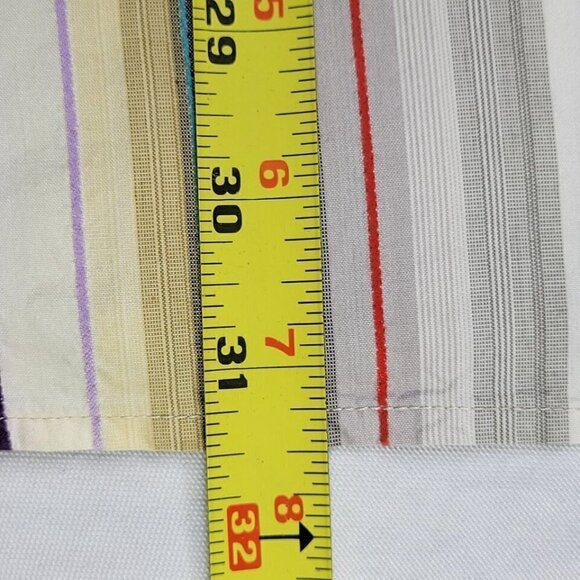 Tommy Bahama Button Down Shirt Size XL Silk Striped Contrast Cuff Chest Pocket - Picture 11 of 14